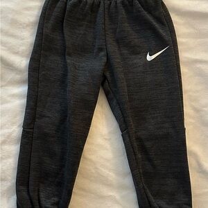 Nike Kids Charcoal Joggers with White Logo